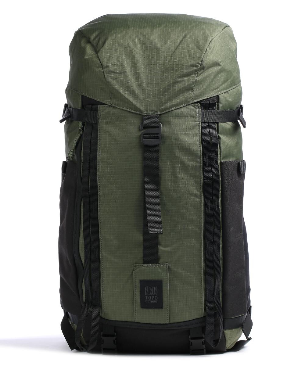 

Рюкзак Mountain Pack 28 л, 15 дюймов, переработанный нейлон рипстоп Topo Designs, зеленый