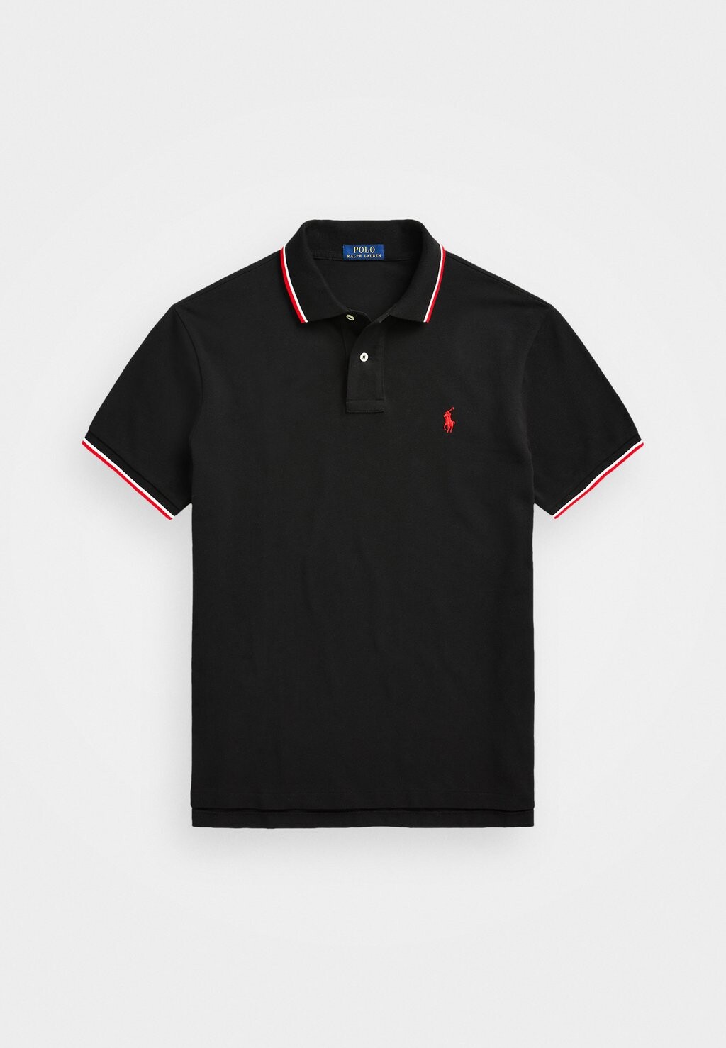Поло РУБАШКА ПОЛО CUSTOM SLIM FIT MESH Polo Ralph Lauren, черный — фото 4