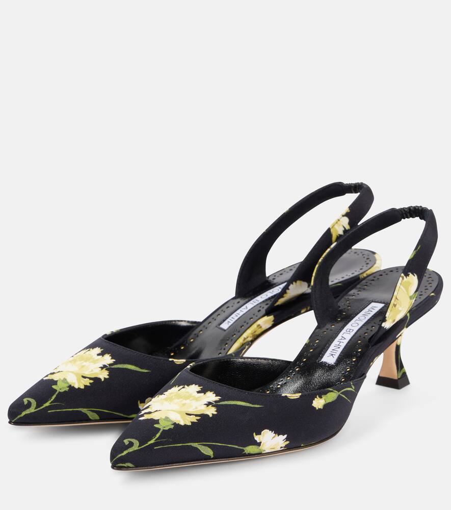Carolyne 50 туфли-лодочки на шпильке с цветочным принтом Manolo Blahnik, 906Y Ypri — фото 4