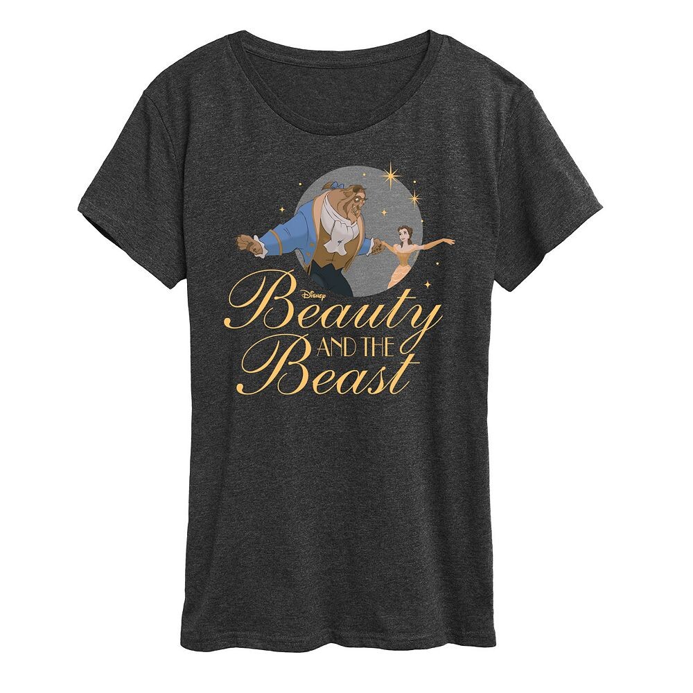 

Женская футболка с рисунком Disney's Beauty and the Beast, цвет Heather Charcoal