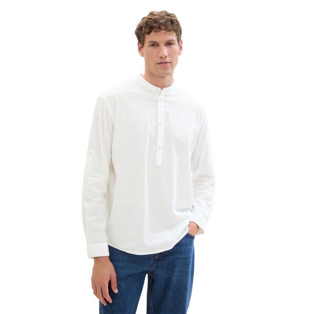 

Рубашка Tom Tailor 1040158 Relaxed Cotton Linen, белый