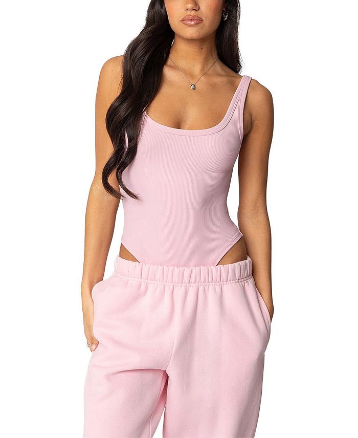 

Боди Lakely Ribbed Edikted, розовый
