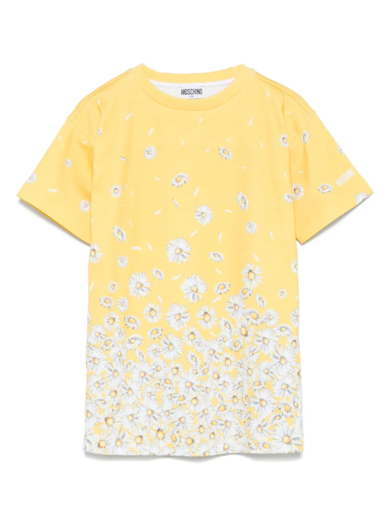 

Платье с цветочным принтом Moschino Kids, желтый