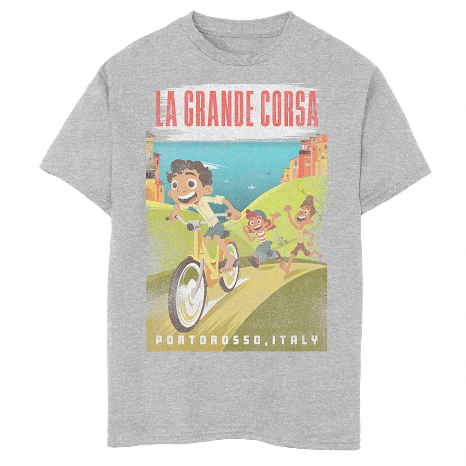 

Футболка с плакатом Luca La Grande Corsa для мальчиков 8–20 лет Disney/Pixar Licensed Character