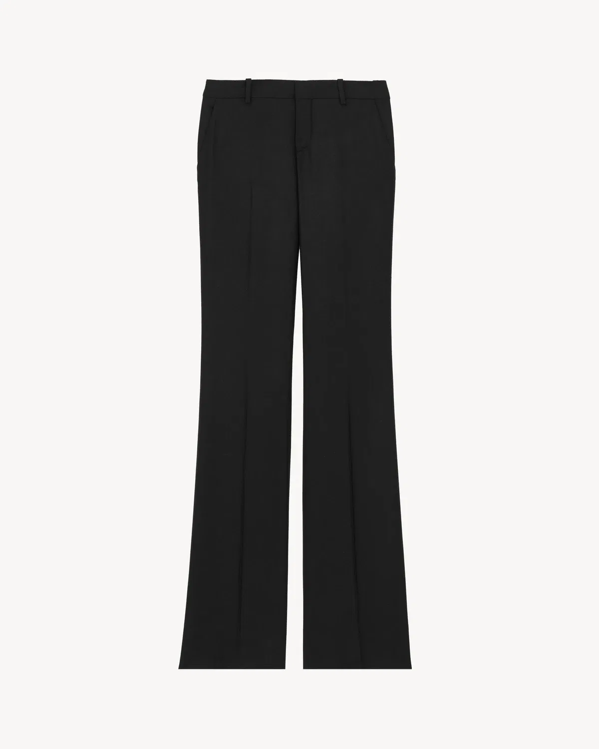 Расклешенные брюки из кашемира Saint Laurent, черный