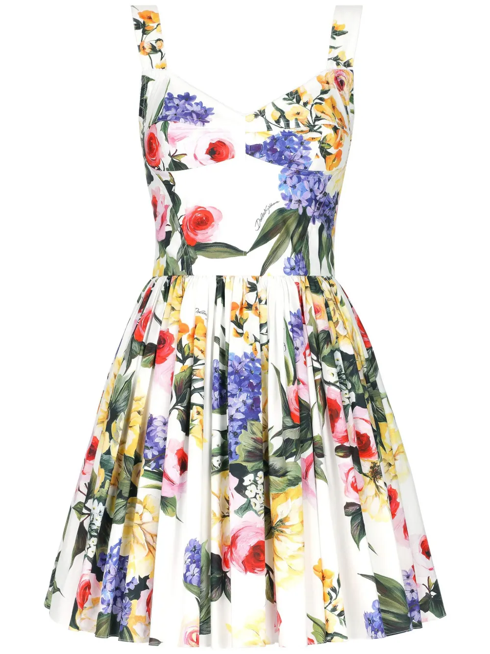 

Платье мини с принтом Garden DOLCE & GABBANA, нейтральный