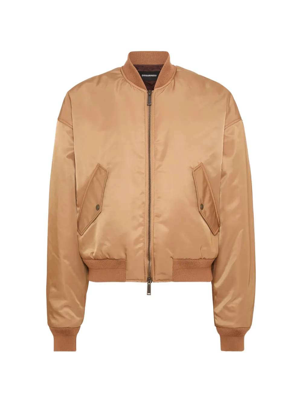 

Бомбер с длинными рукавами из пушистого материала Dsquared2, бежевый