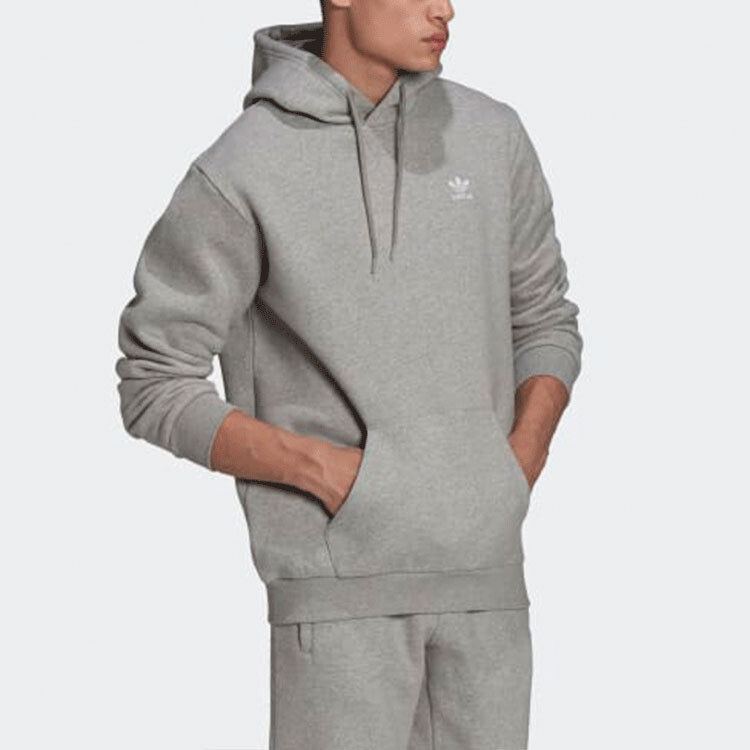 ESSENTIALS Толстовка мужская серая Adidas Originals, серый — фото 3