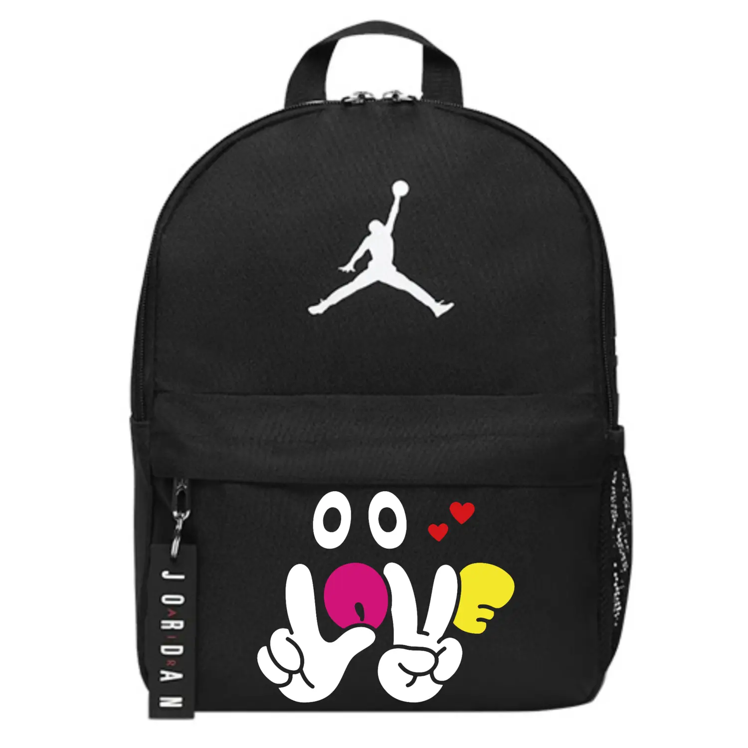 

Jordan Полиэстеровый рюкзак обычный унисекс черный, Love Heart
