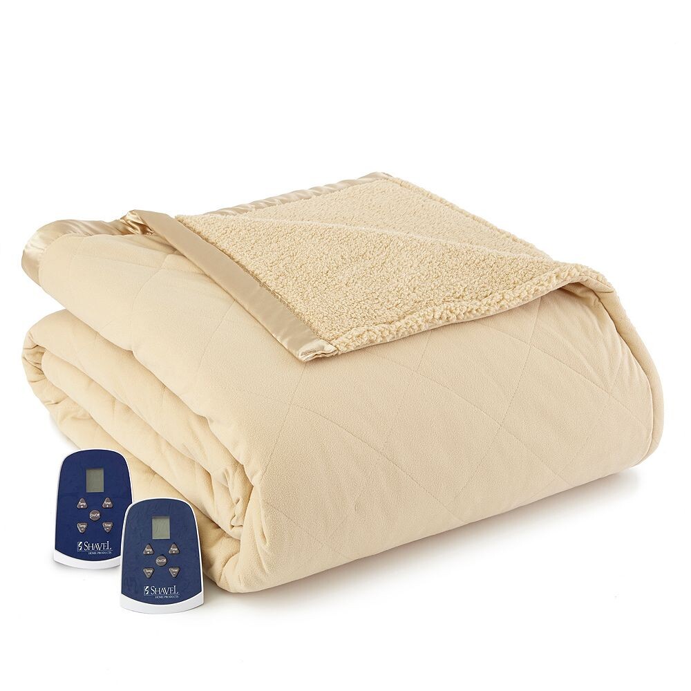 

Одеяло с подогревом из Micro Flannel и Sherpa, цвет Chino