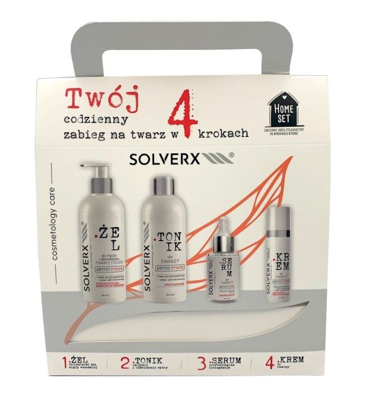 

Solverx Atopic Forte, Набор уходовой косметики, 4 шт