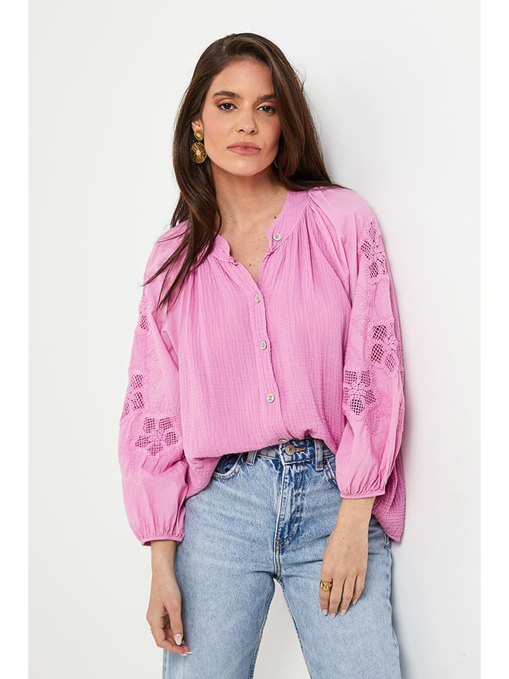 

Блузка Rodier Lin, розовый