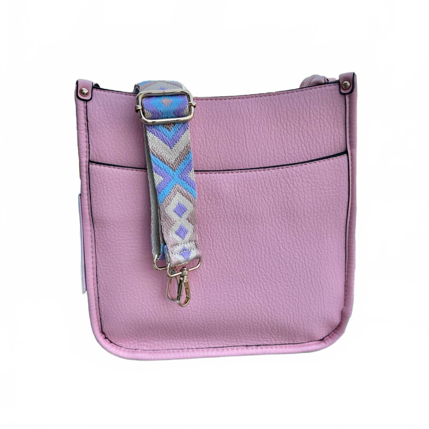 

Женская сумка Posie Crossbody с ремнем для гитары, нежно-розового цвета Jen & Co.
