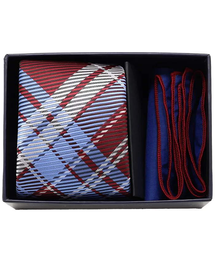 

Мужской набор из двух предметов: галстук и платок Half Box Ben Sherman, красный