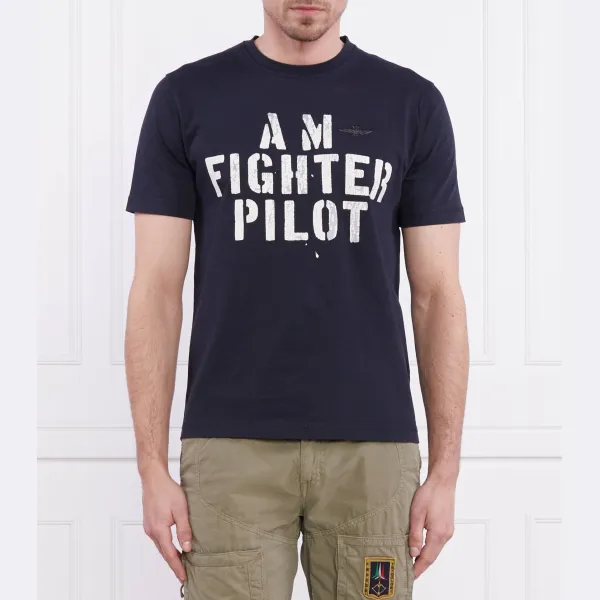 

Удобная футболка Aeronautica Militare, синий