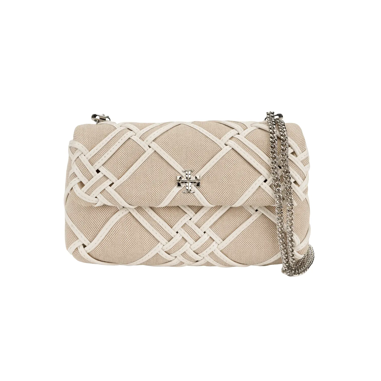

TORY BURCH Кожаная сумка через плечо мини женская белая
