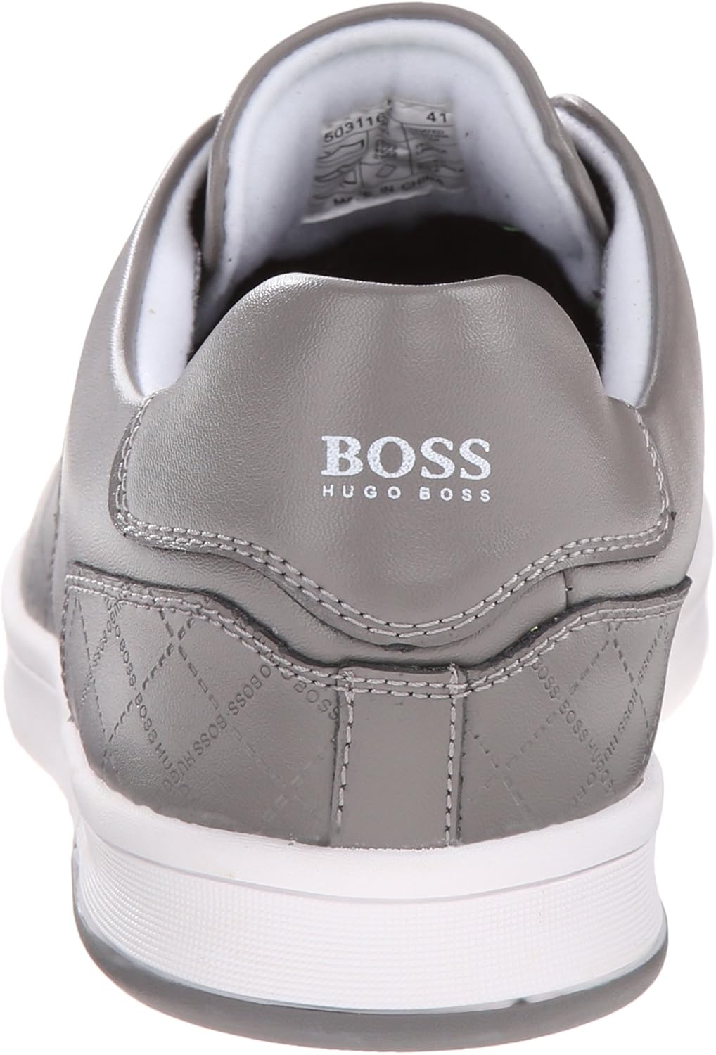 Мужские модные кроссовки BOSS Green от Hugo Boss с узором Ray Check, серый — фото 3