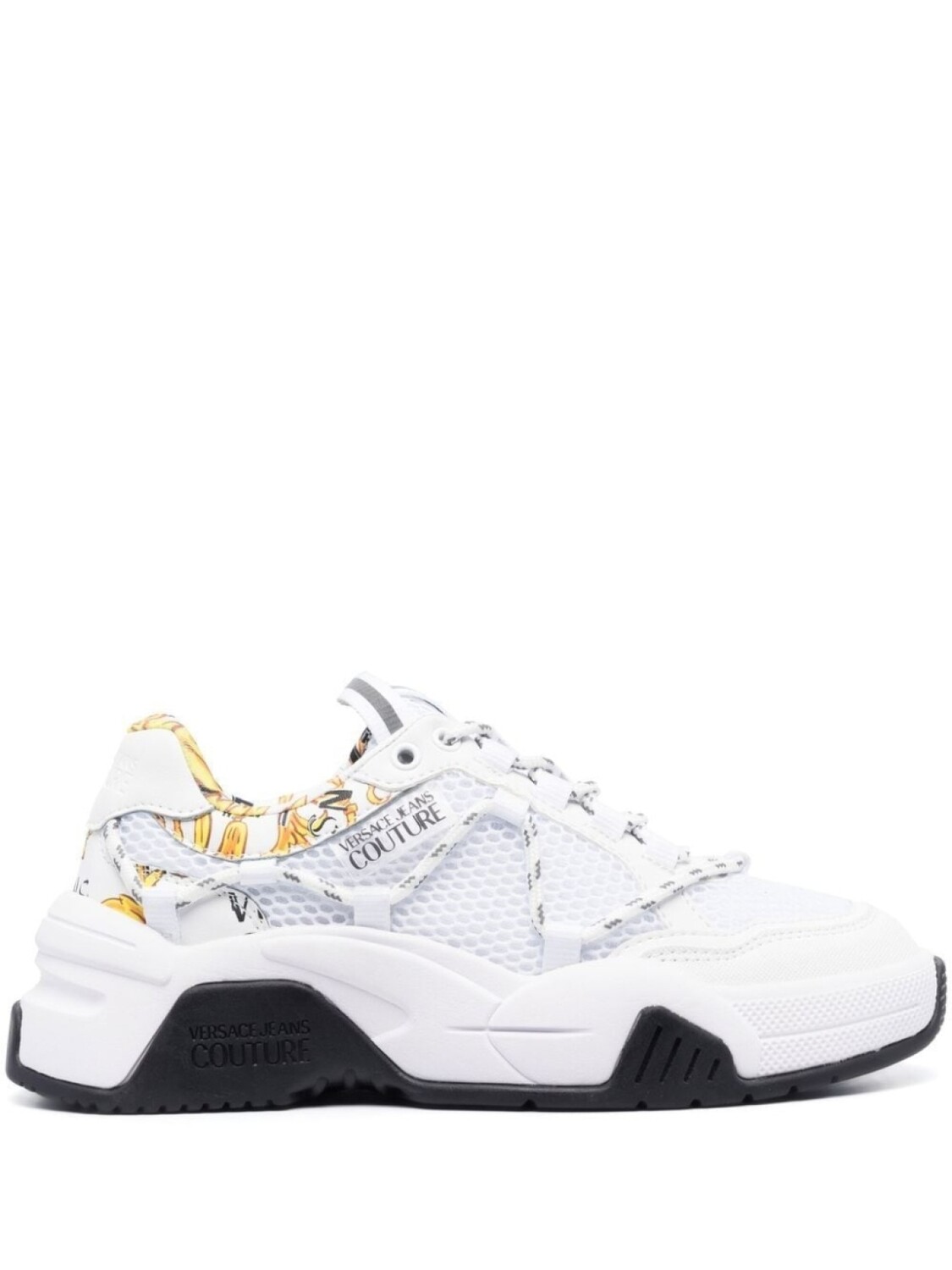 

Versace Jeans Couture кроссовки с сетчатыми вставками, белый