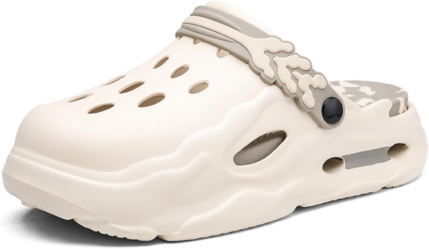 

Модные удобные сабо на платформе для мужчин, высота 4 см - для увеличения роста, Шлепацы, повседневные тапочки, пляжная обувь, стильные сандалии Khwfjas, хаки