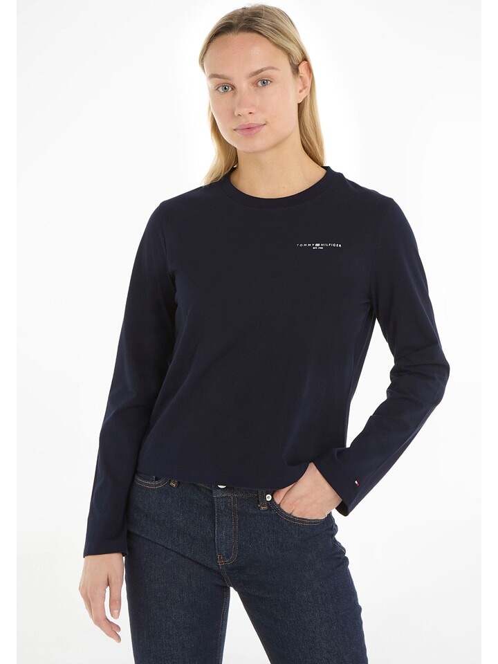 

Лонгслив Tommy Hilfiger, темно-синий