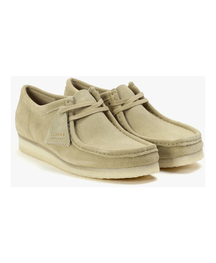 Замшевые туфли кленового валлаби Clarks, бежевый — фото 2