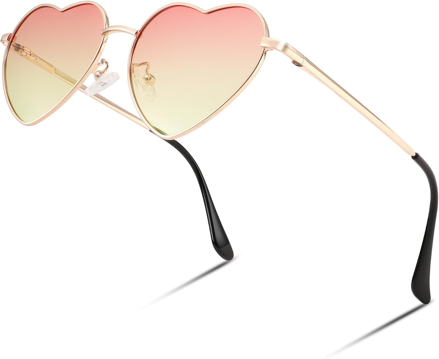 

Поляризованные солнцезащитные очки FEISEDY в форме сердца, для женщин и мужчин, металлическая оправа, милые очки с защитой UV400, модель B2375, 011 Gold Frame/Gradient Pink Lens