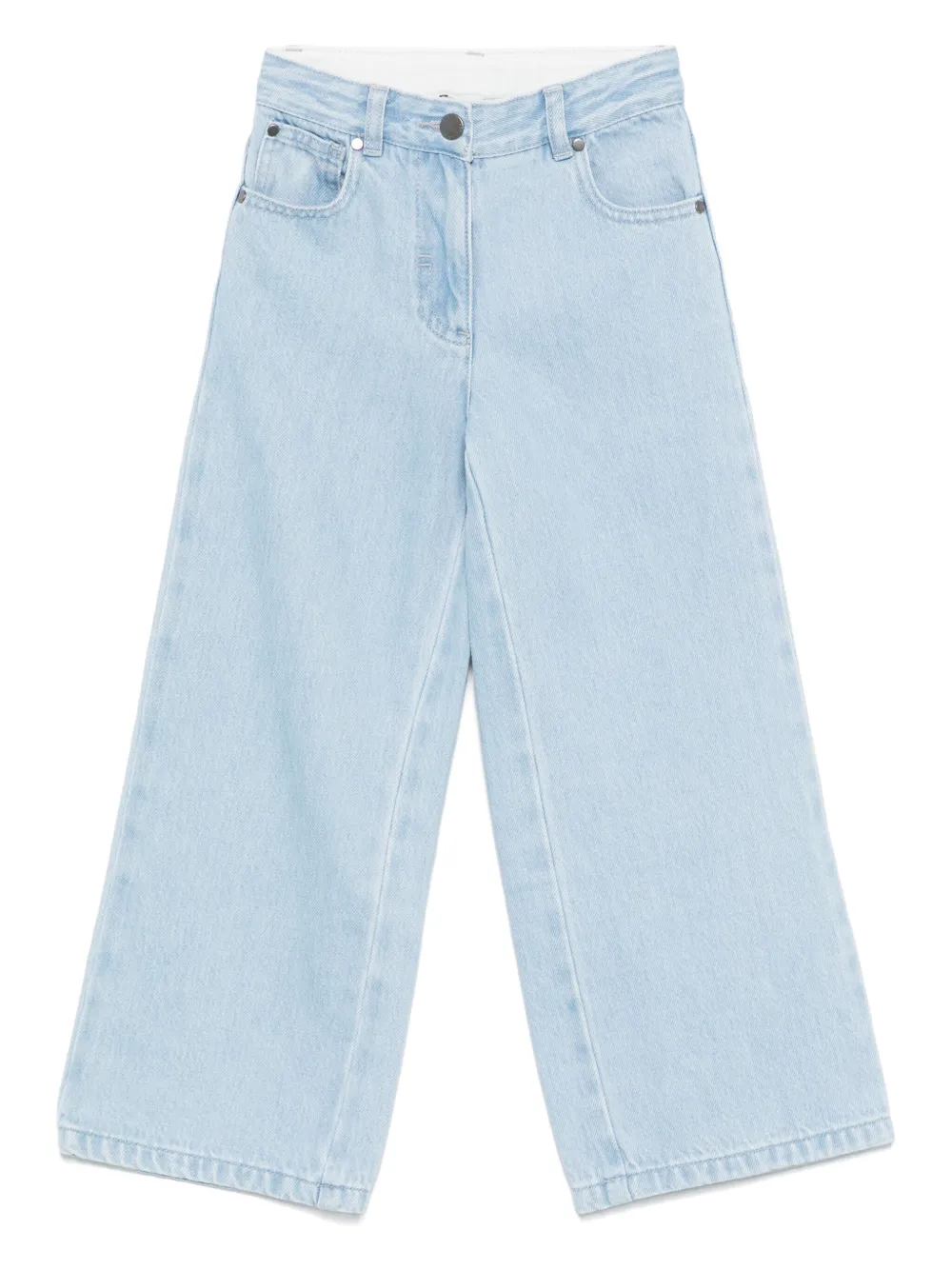 

Джинсы с цветочным принтом Stella McCartney Kids, синий