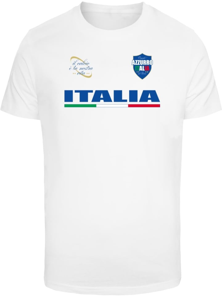 

Футболка Italia Trikot Tee белого цвета Mister Tee