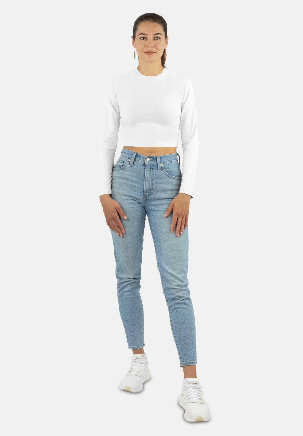 

Топ с длинными рукавами 4 PACK CROP Normani, белый