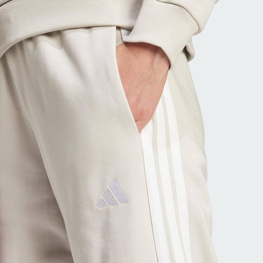 ADIDAS Брюки френч-терри Essentials с тремя полосками и открытым краем — фото 4