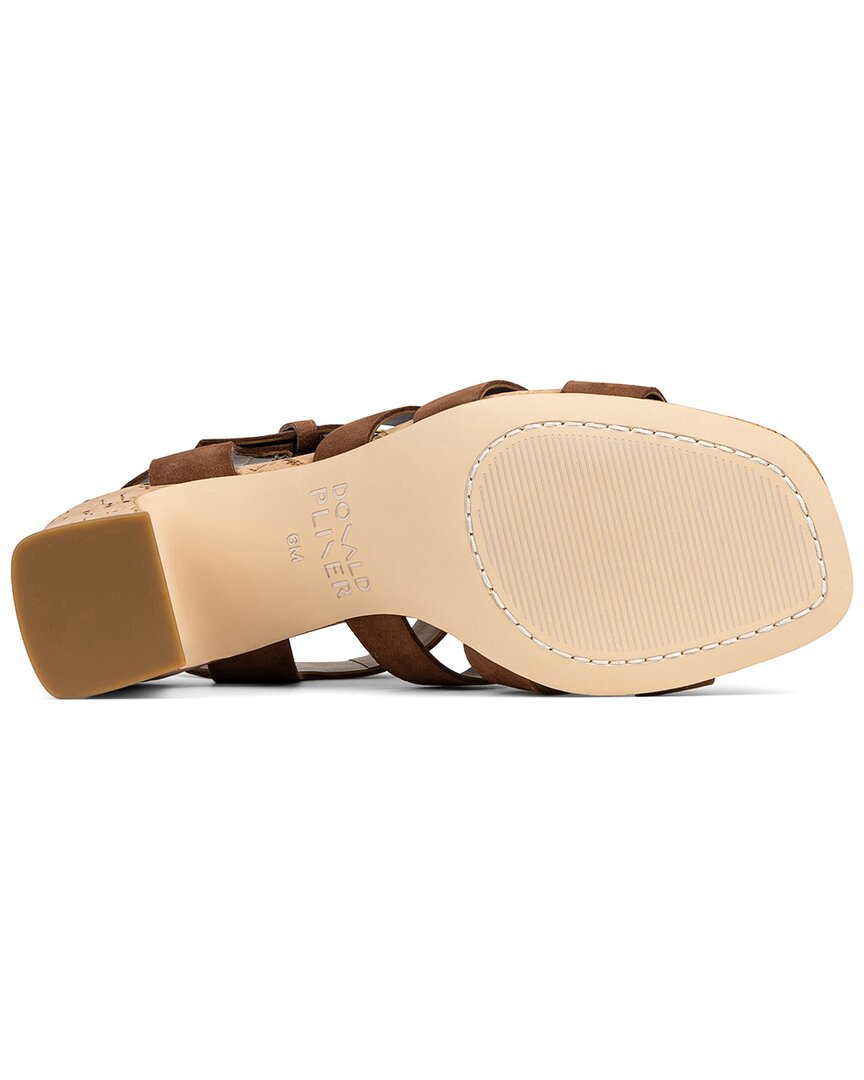Donald Pliner Dashira Leather Sandal, коричневый — фото 4