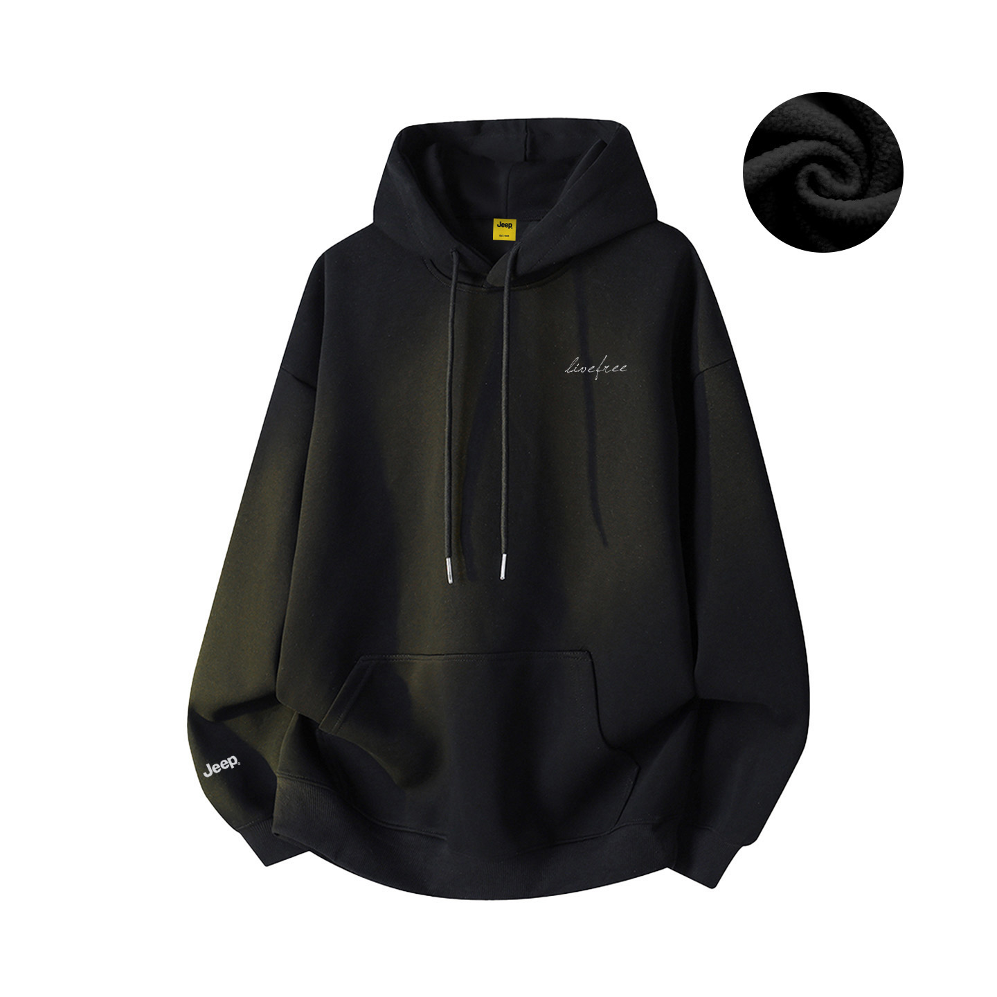 

Свитшот Unisex Crew Neck Moderate Regular Jeep, jc97-pure черный[fleece-lined]