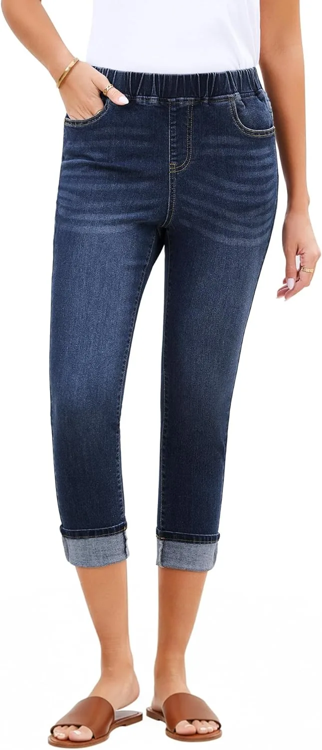 

Женские джинсы капри utyful с высокой посадкой и эластичным поясом