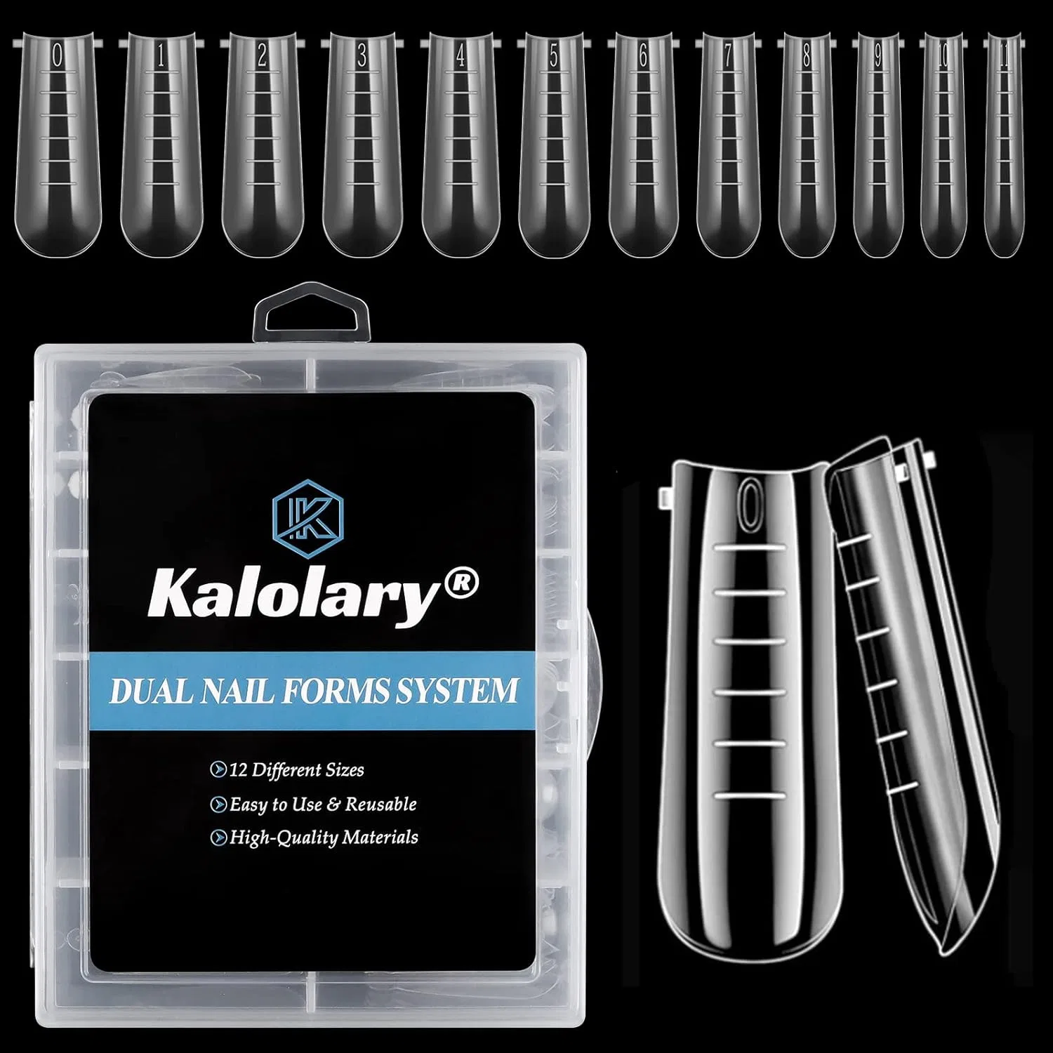 Набор форм для наращивания ногтей Kalolary Dual Nail System 120 шт. Kalolary