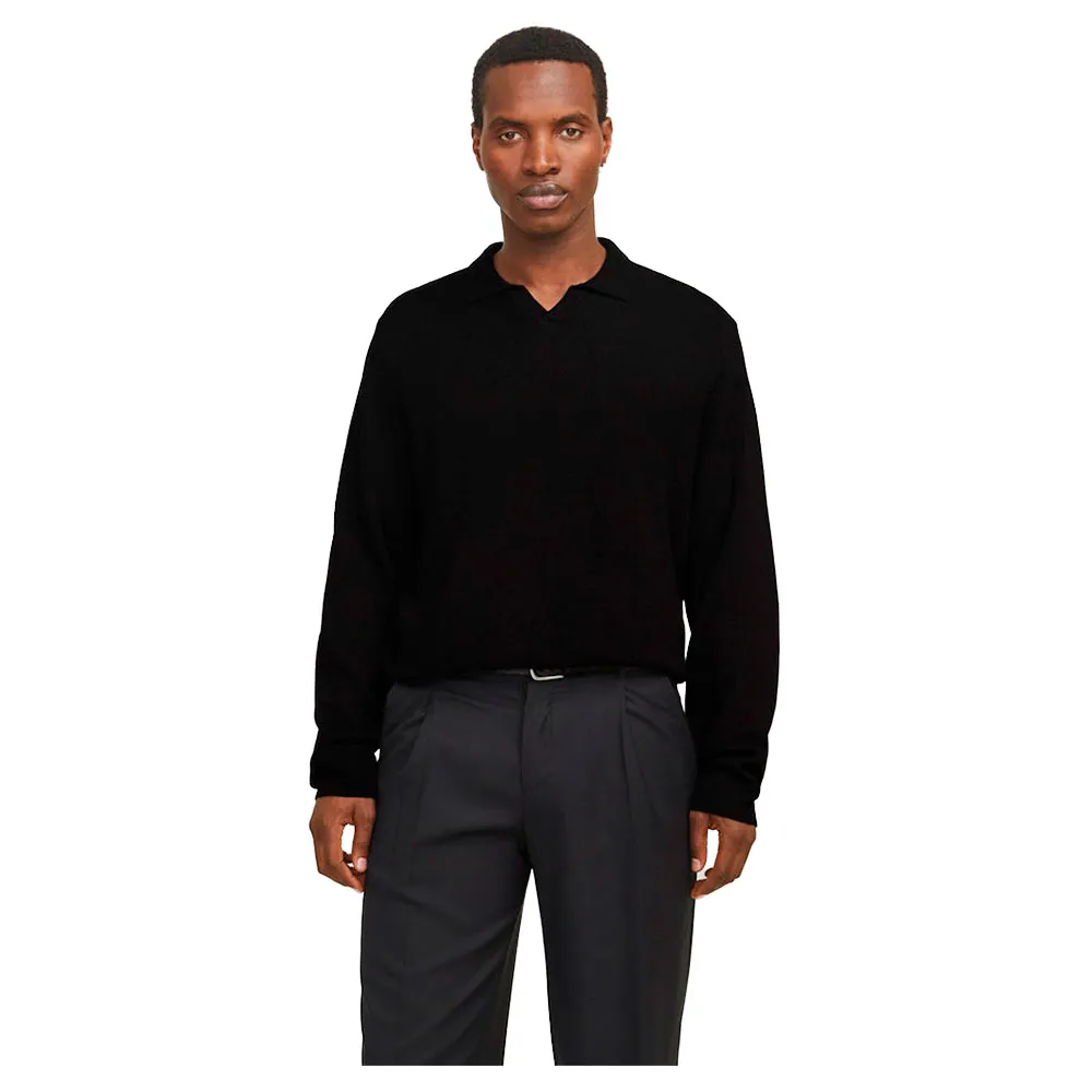 

Поло с длинным рукавом Jack & Jones Wason, черный