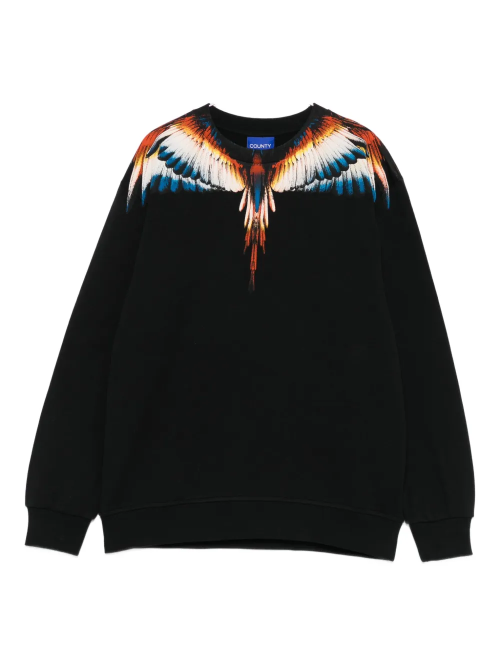 

Свитшот с принтом крыльев Marcelo Burlon County Of Milan Kids, черный