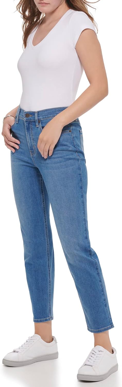 Женские облегающие джинсы Calvin Klein с высокой посадкой Whisper Soft Denim, Laguna — фото 2
