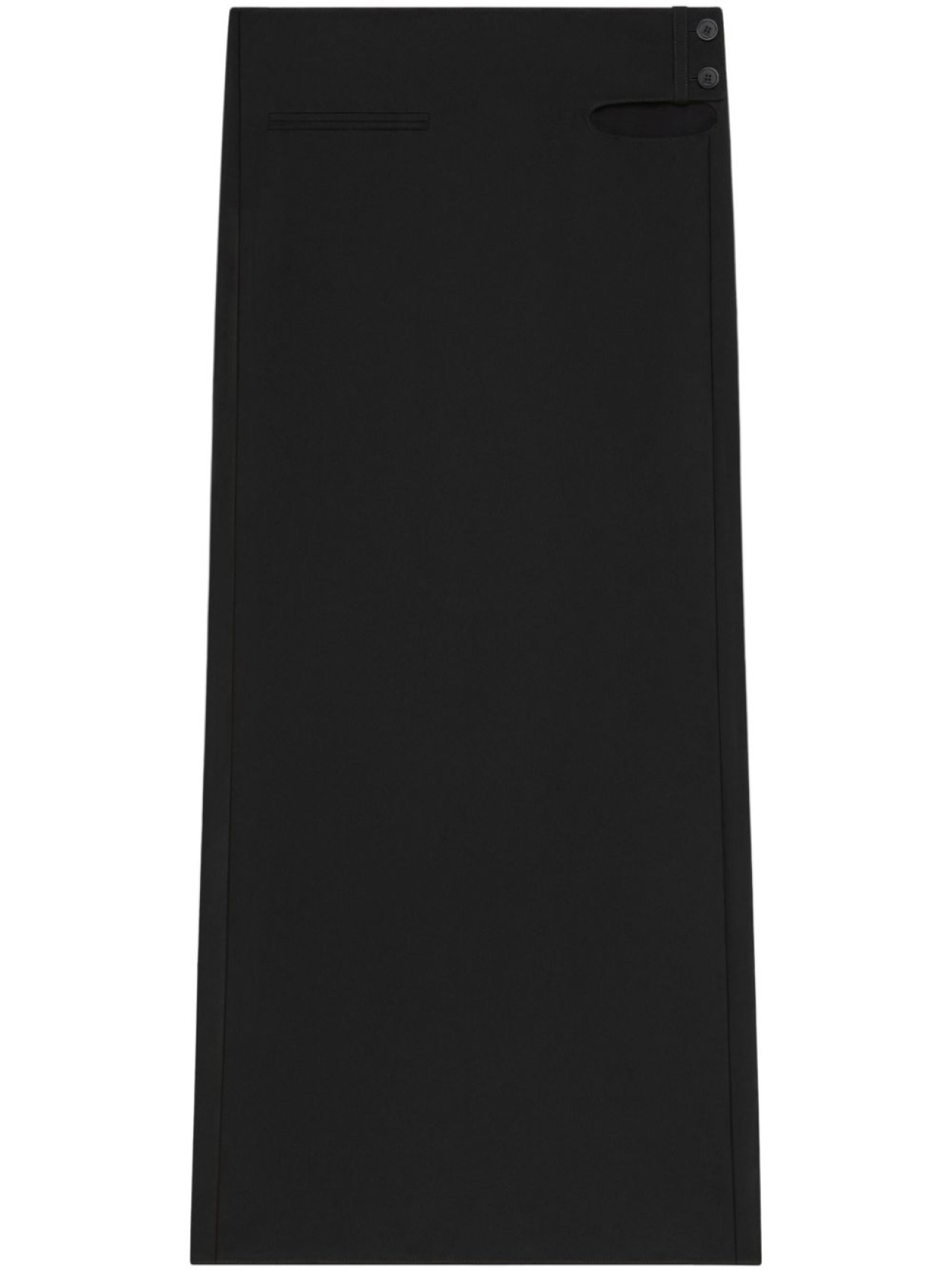

Courrèges юбка макси с вырезом, черный