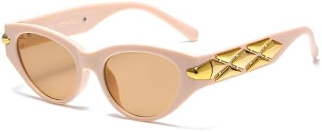 

Солнцезащитные очки неправильной формы 2027 года для женщин, черные, стильные, «кошачий глаз», модные солнцезащитные очки для женщин с защитой от ультрафиолета UV400 MTZJH, Pink Brown