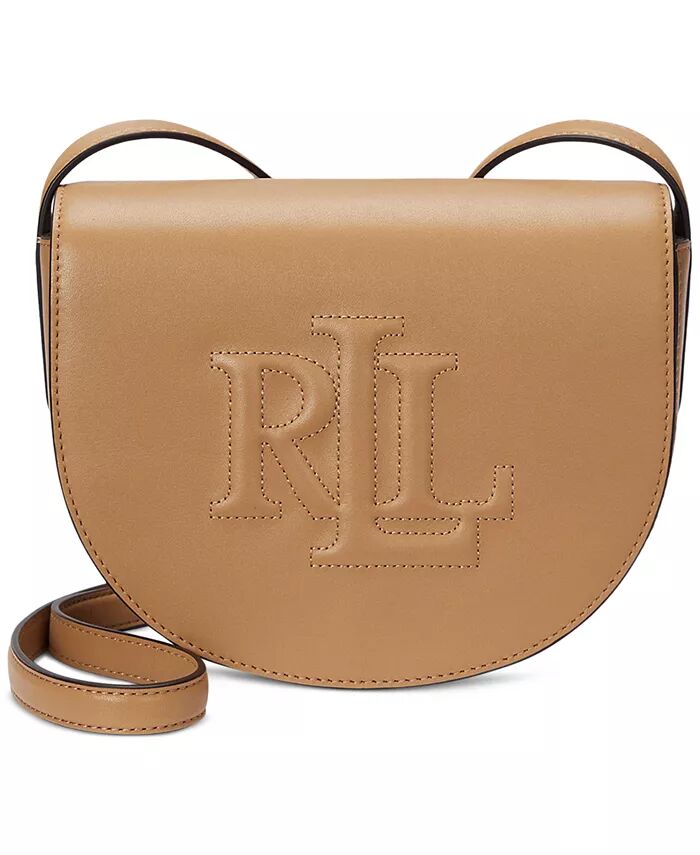 

Кожаная сумка Witley Crossbody среднего размера Lauren Ralph Lauren, коричневый/бежевый