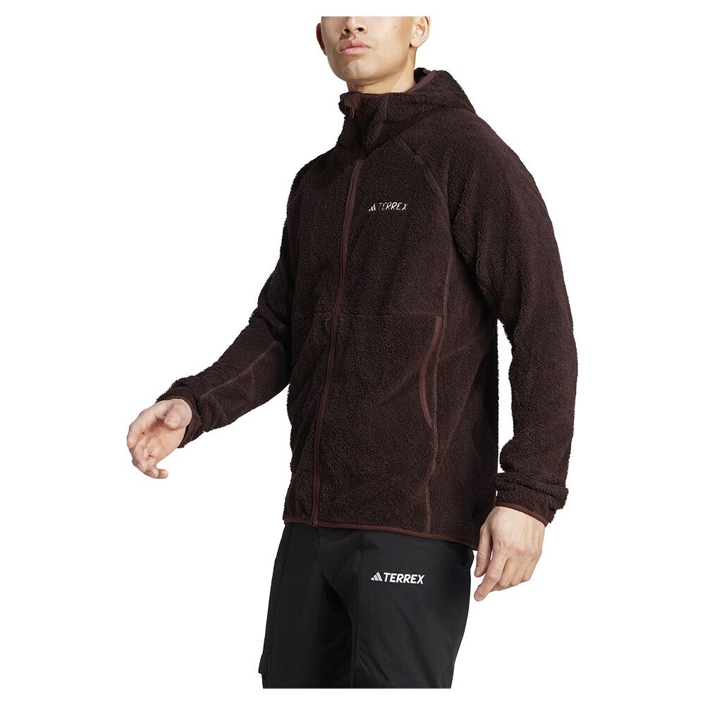 

Толстовка на молнии adidas Organiser Techrock Reversible High-Pile-Fleece, черный