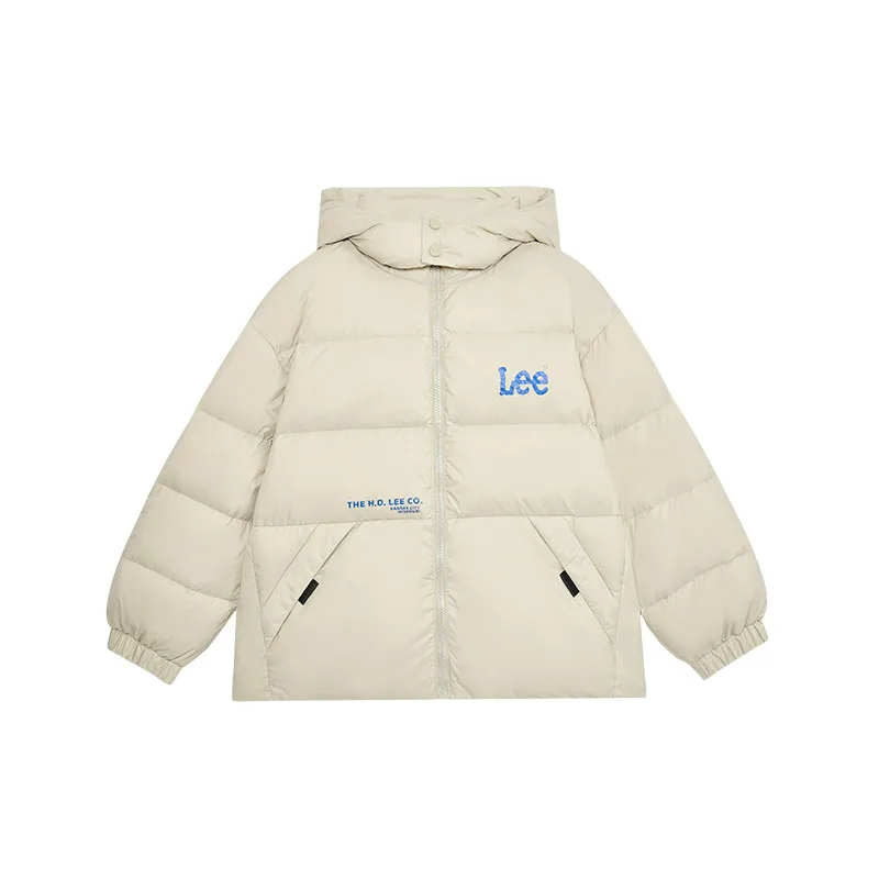 Детская пуховая куртка с отстегивающимся капюшоном Lee, Shell Gray
