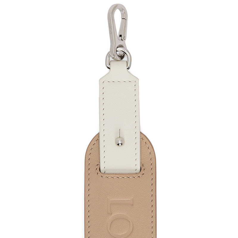 LOEWE Ремень из телячьей кожи для женской сумки Модель для хобби из бумаги Мягкий белый, Paper Hobby Model & Soft White — фото 3