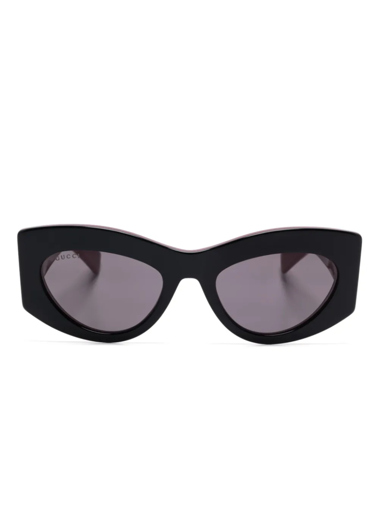 

Gucci Eyewear солнцезащитные очки в оправе 'кошачий глаз', черный