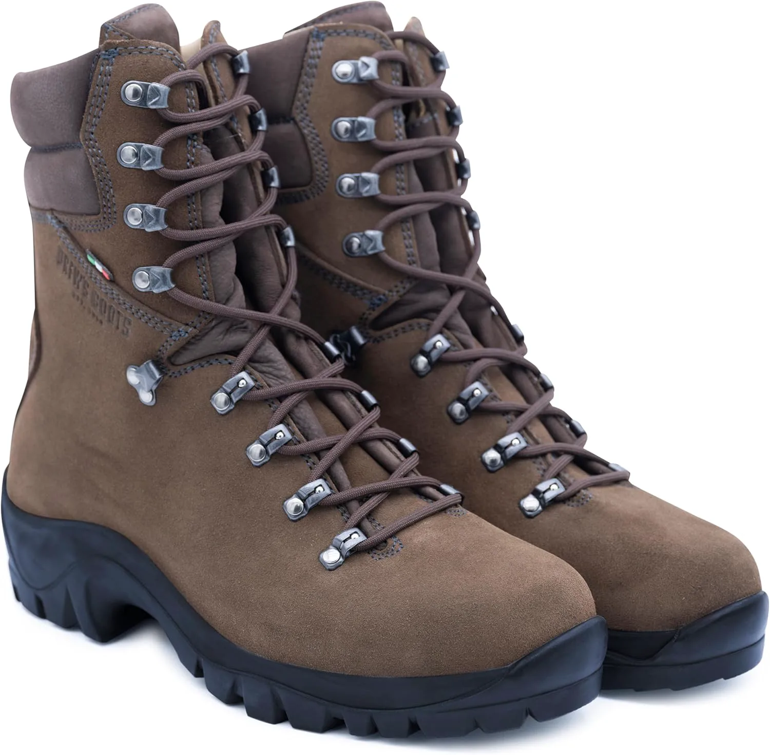 Ботинки Drew's Boots Fire Hiker для лесных пожарных - прочные полностью кожаные ботинки для пожарных для комфорта, поддержки и безопасности - термостойкая рабочая обувь для мужчин, коричневый — фото 3