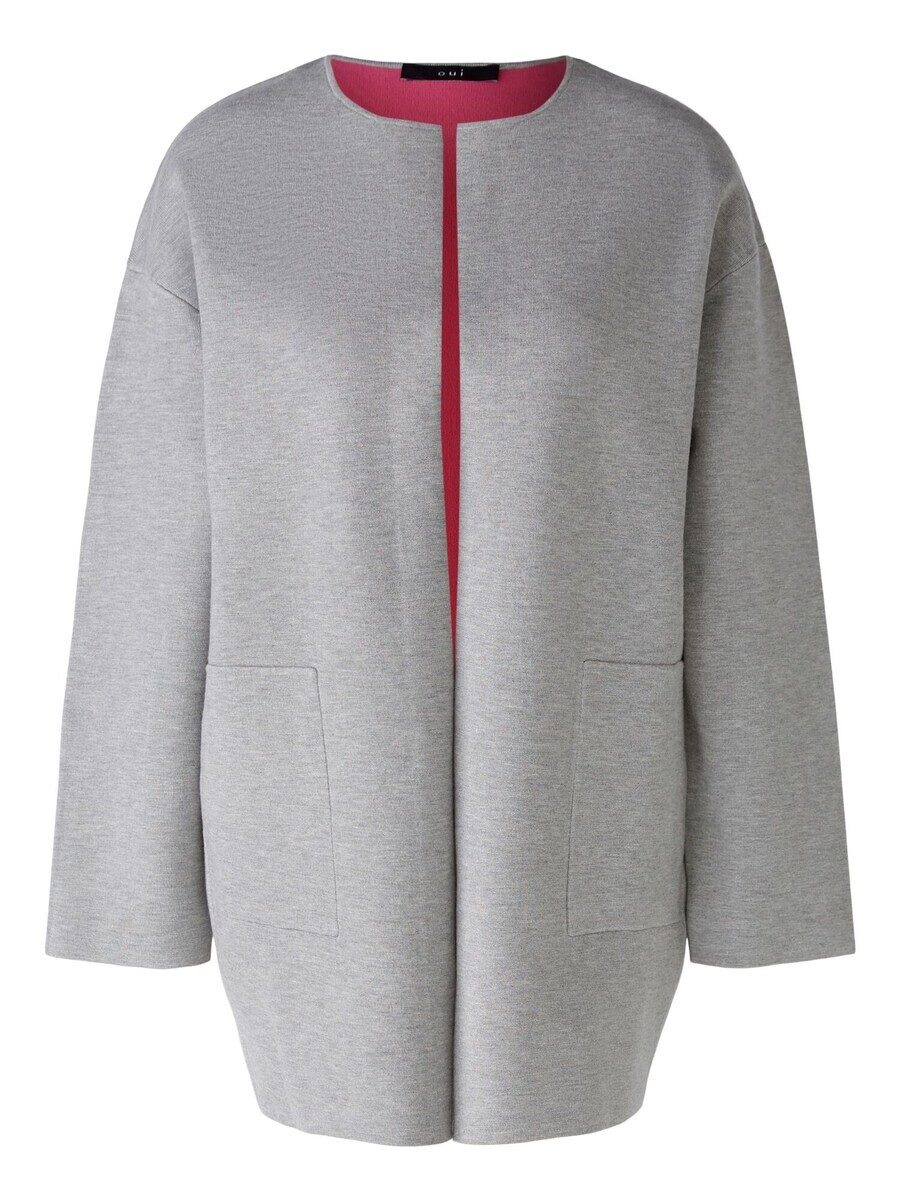 

Вязаное пальто OUI Knitted Coat, серый