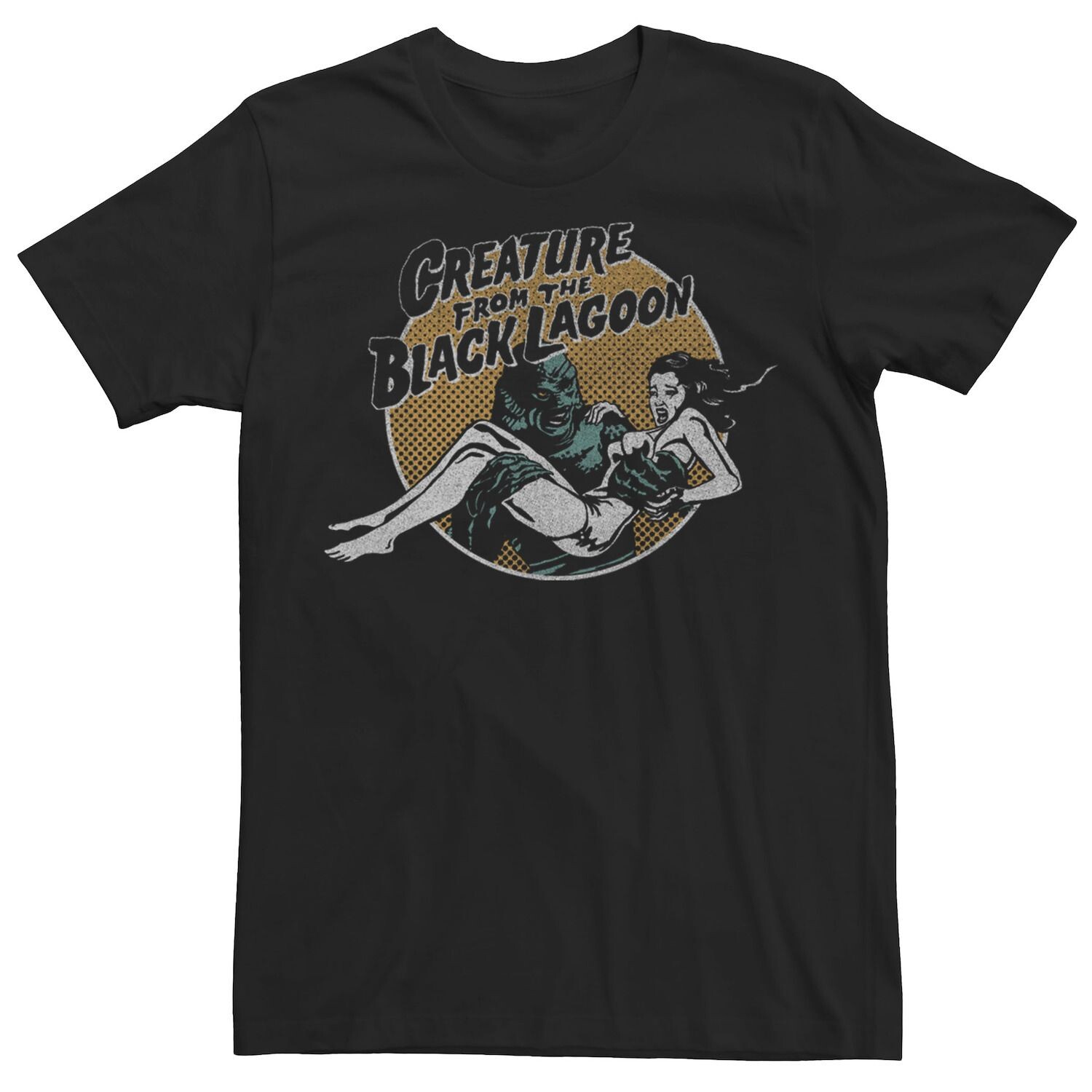

Мужская универсальная футболка с рисунком Monsters Creature From The Black lagoon Screaming Girl Licensed Character, Черный, Мужская универсальная футболка с рисунком Monsters Creature From The Black lagoon Screaming Girl Licensed Character