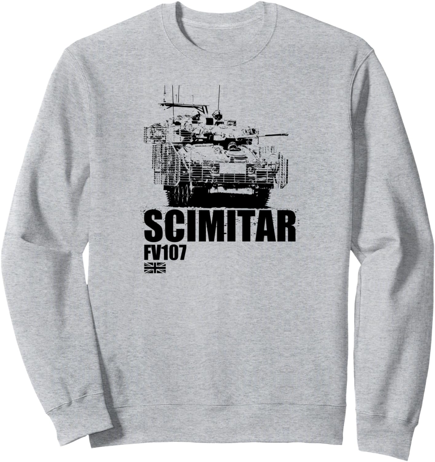 

Толстовка FV107 Scimitar, серая British Army Tank