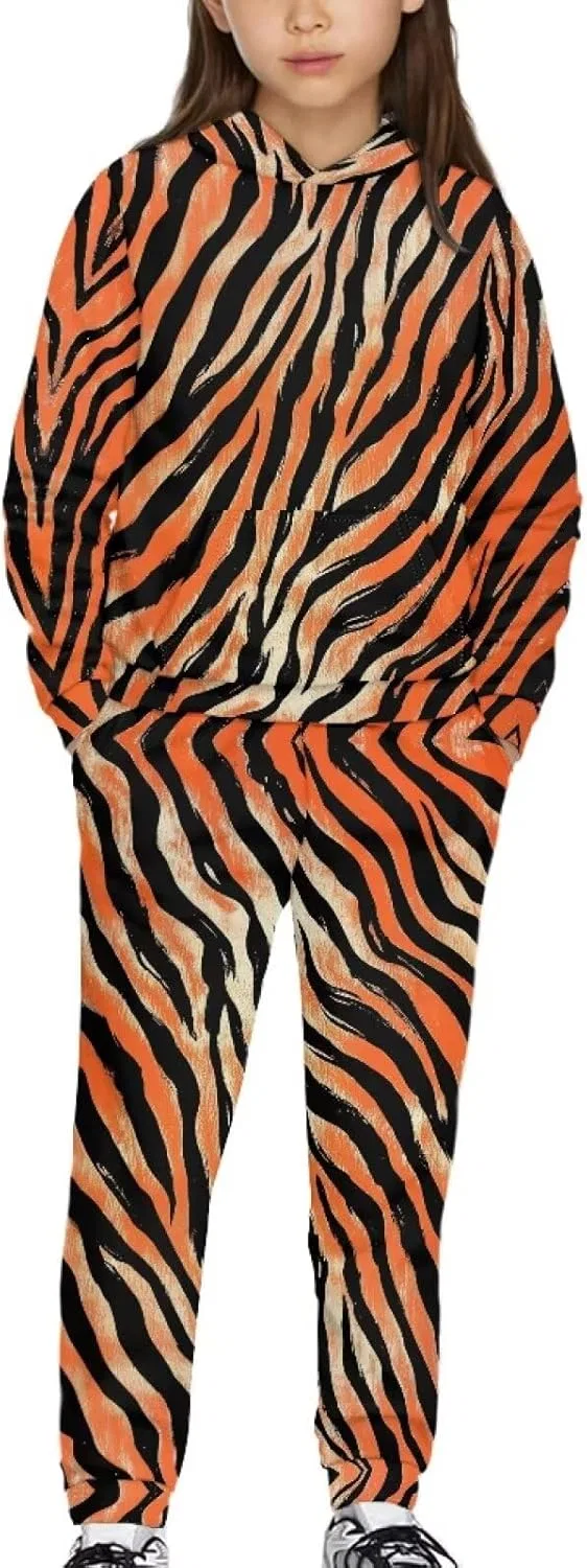 Спортивный костюм для девочек Tiger Print Xpyiqun, 5-12 лет