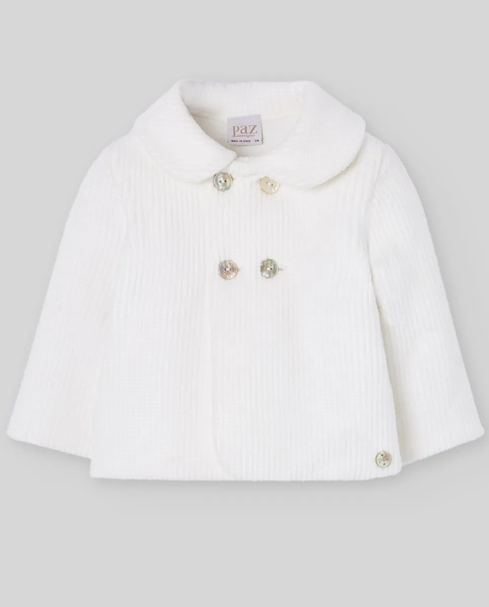 

Детское пальто из коллекции «Нежность» PAZ Rodríguez, белый